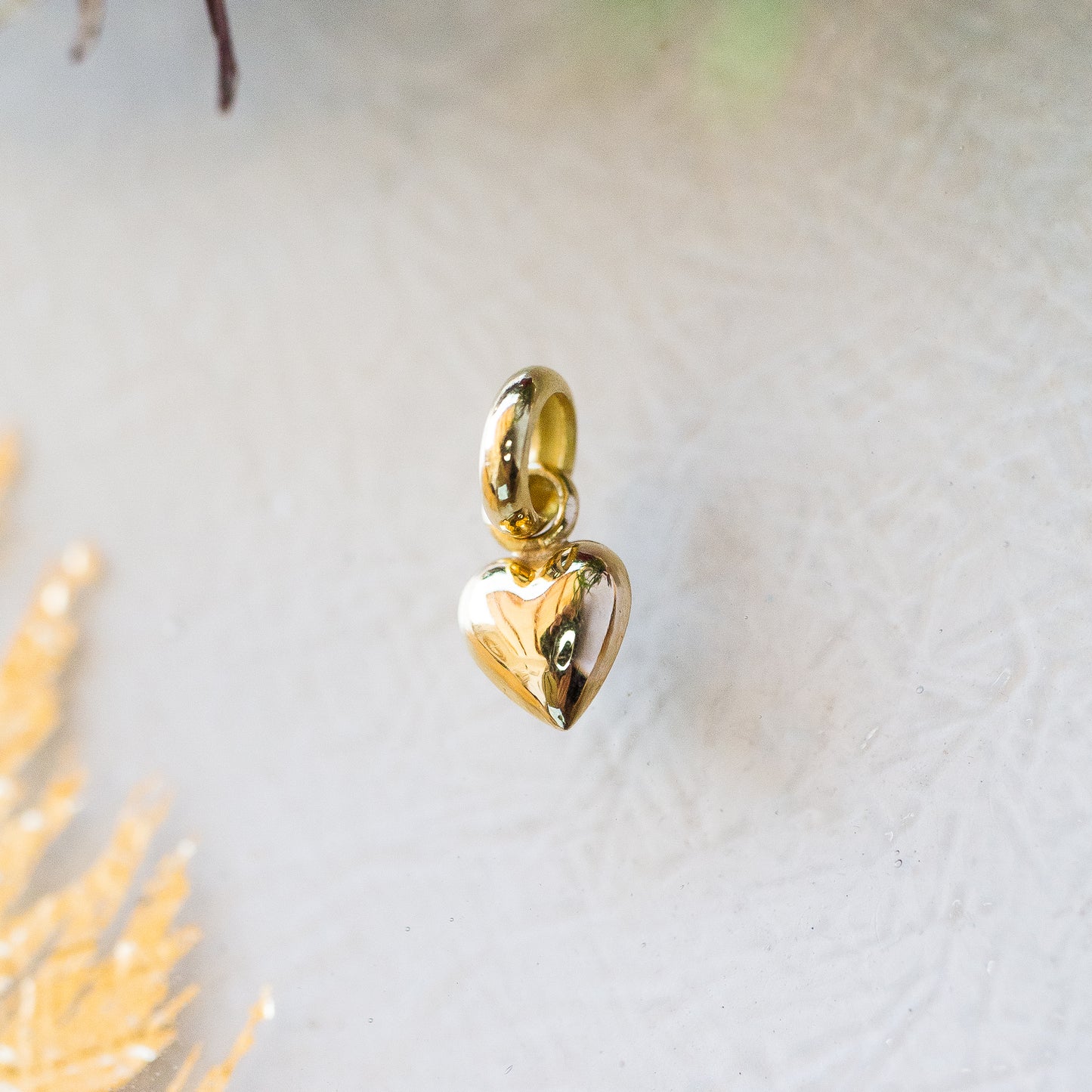 DIJE CORAZON BOMBEADO