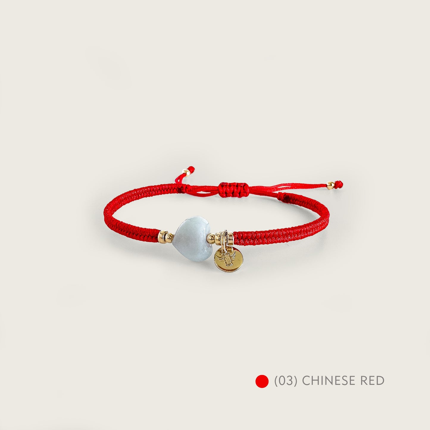 PULSERA TEJIDA CORAZÓN DE JADE