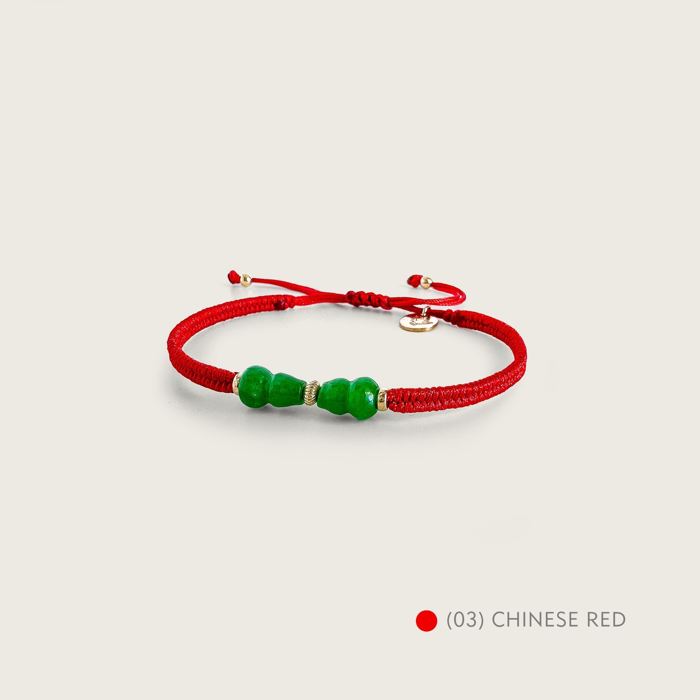 PULSERA TEJIDA JADE CALABAZA DUAL