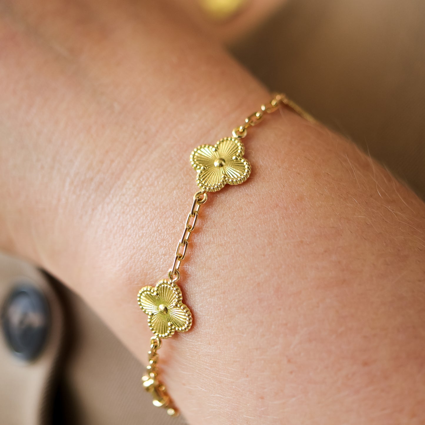 PULSERA TREBOL 4 HOJAS
