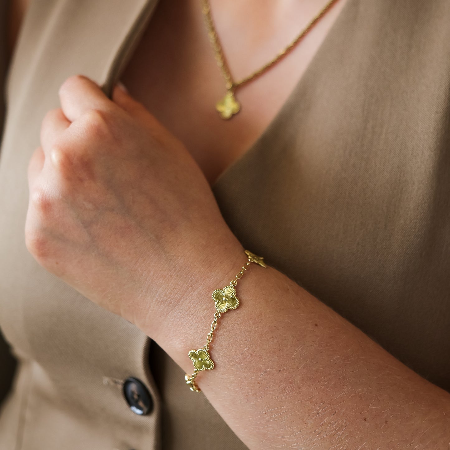 PULSERA TREBOL 4 HOJAS