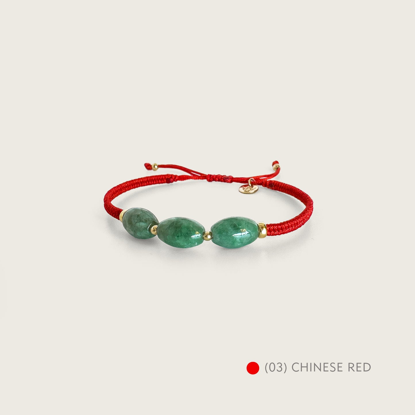 PULSERA TEJIDA GIORGIA JADE OVAL